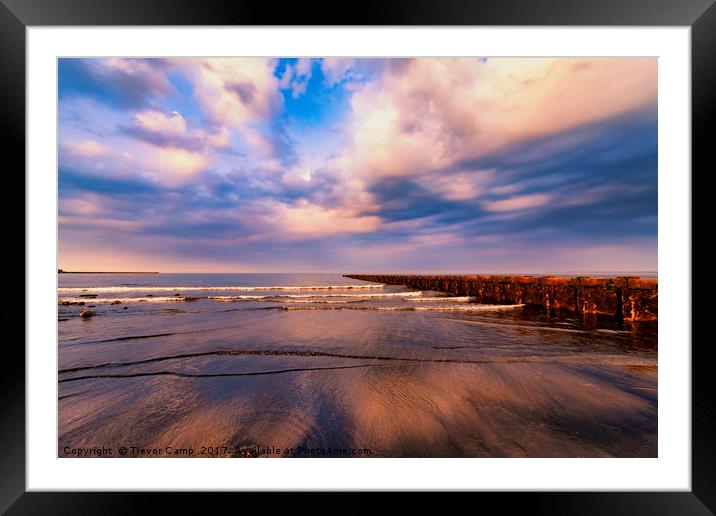 Seacoalers Beach Framed Mounted Print by Trevor Camp