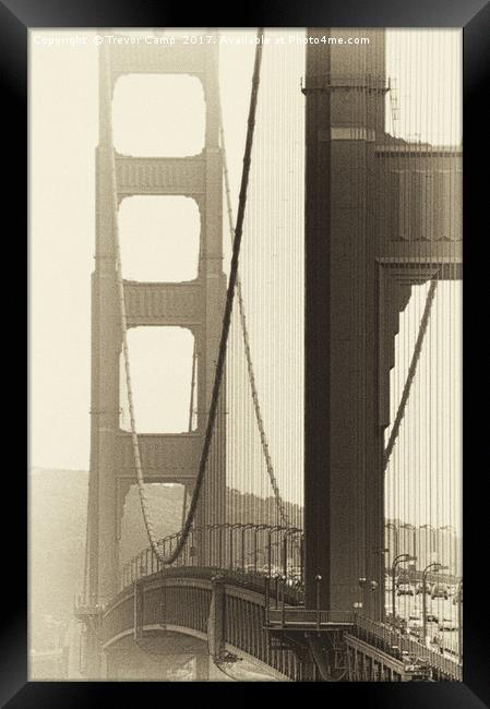 Golden Gate Bridge-02 Framed Print by Trevor Camp
