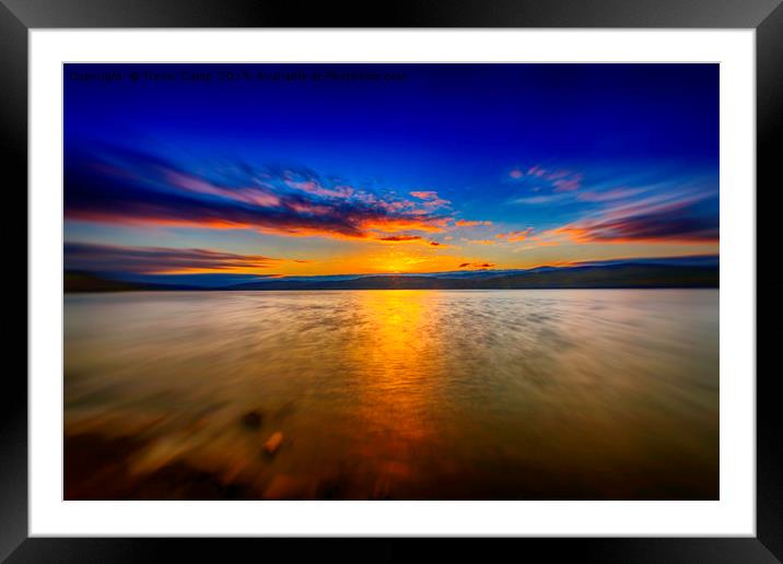 Awe-Inspiring Loch Rannoch Sunset Framed Mounted Print by Trevor Camp