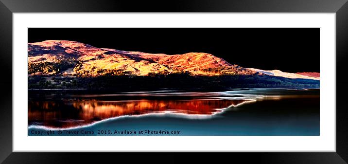Loch Rannoch by Solarlight Framed Mounted Print by Trevor Camp