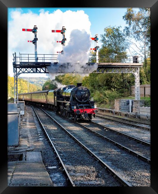 NYMR Whitby to Pickering 45428 Framed Print by Trevor Camp