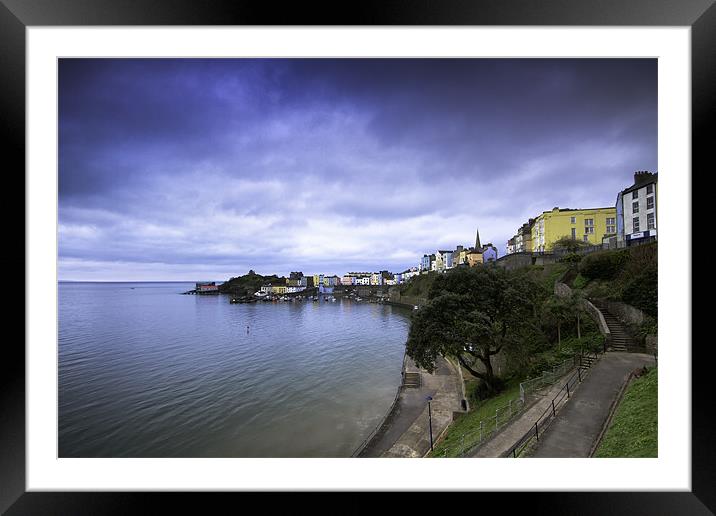 Tenby Harbour Framed Mounted Print by Ben Fecci