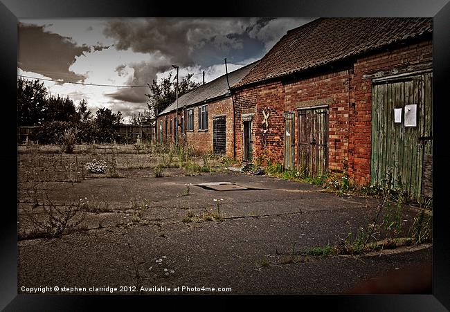 Old outbuildings Framed Print by stephen clarridge