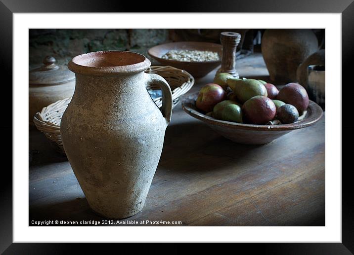 Monks lunch Framed Mounted Print by stephen clarridge