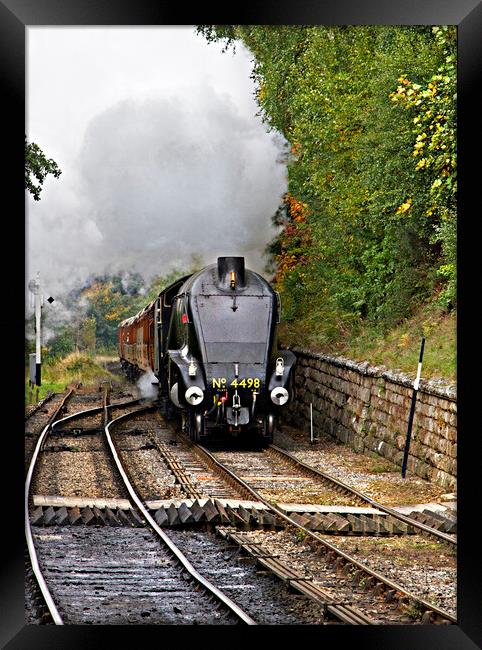 Steam Train  Framed Print by Catherine Joll