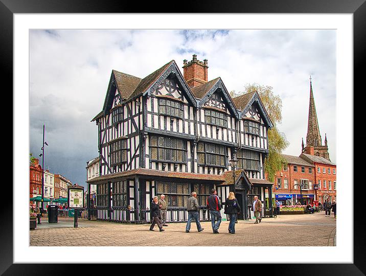 The Old House, Hereford. Framed Mounted Print by Catherine Joll