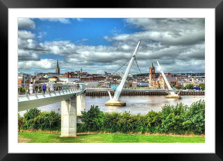 The Peace Bridge Framed Mounted Print by Catherine Joll