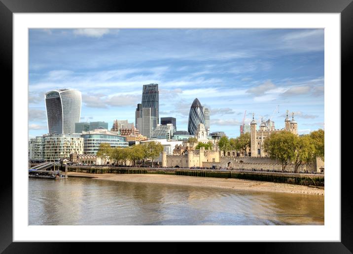 London, Old and New Framed Mounted Print by Catherine Joll