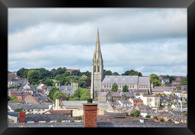 St Eugenes Cathedral Framed Print by Catherine Joll