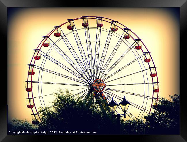 The Wheel of Life Framed Print by christopher knight
