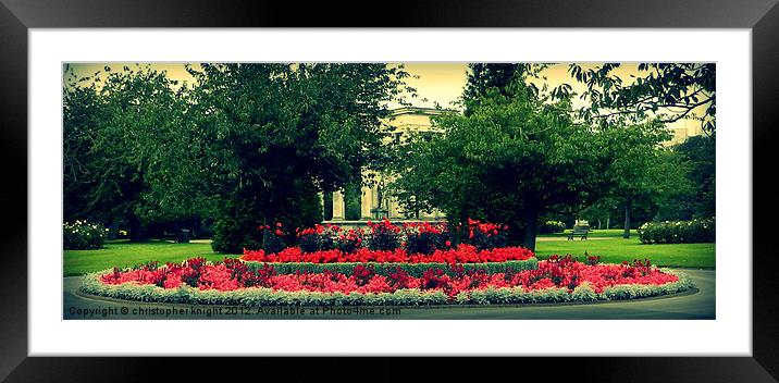 Cathays Park Framed Mounted Print by christopher knight