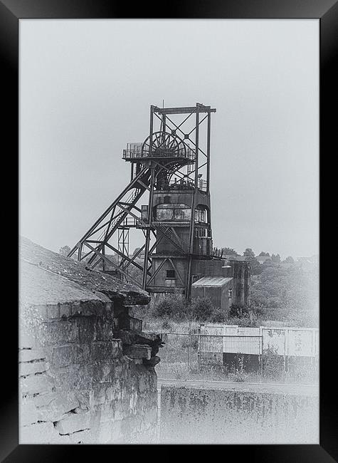 Penallta Colliery Framed Print by paul thomas