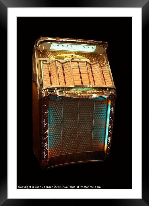 Wurlitzer 2100 Jukebox - 1957 Framed Mounted Print by John Johnson