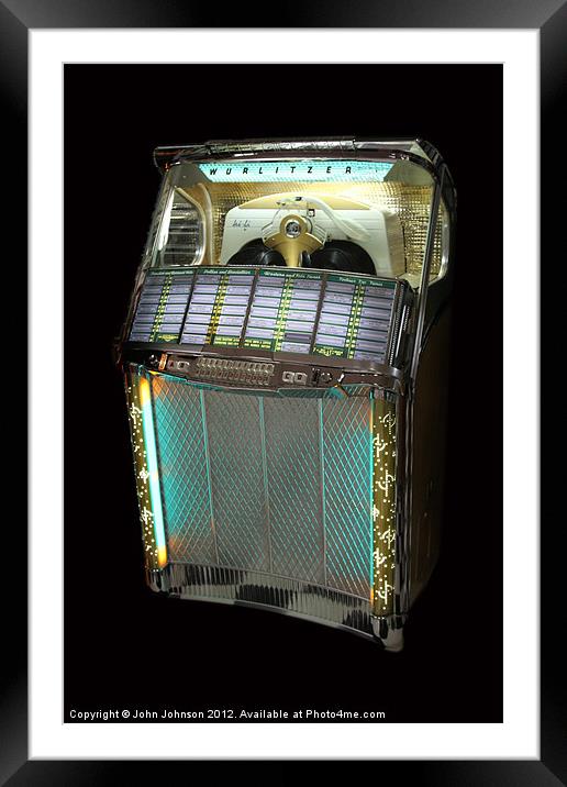 Wurlitzer 2104 Jukebox - 1957 Framed Mounted Print by John Johnson