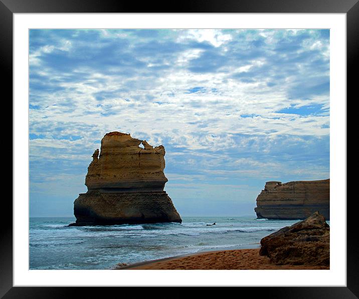 Australias Great Ocean Road Framed Mounted Print by David Worthington