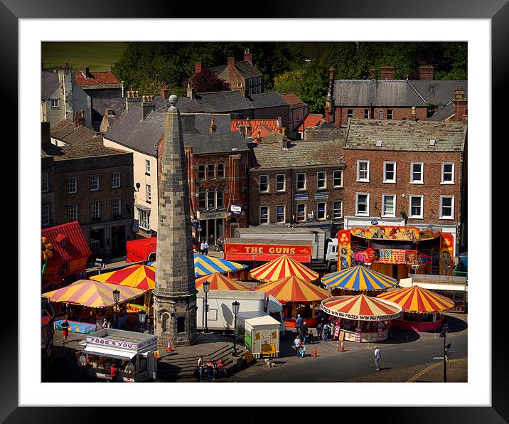 The fair comes to town Framed Mounted Print by David Worthington