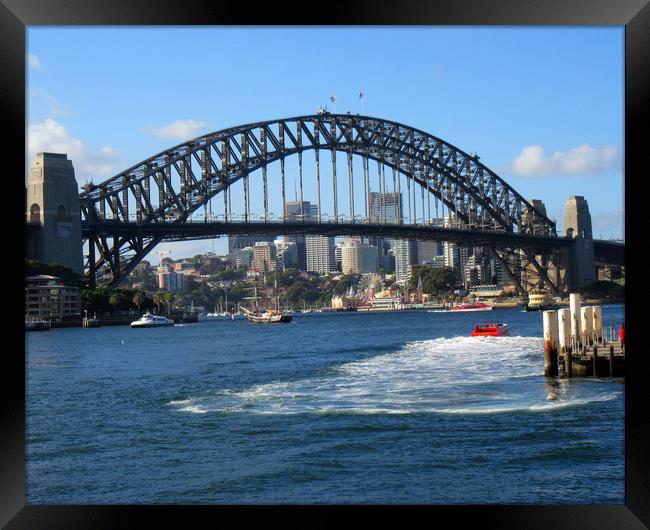   Sydney Harbour Bridge NSW Australia              Framed Print by David Worthington