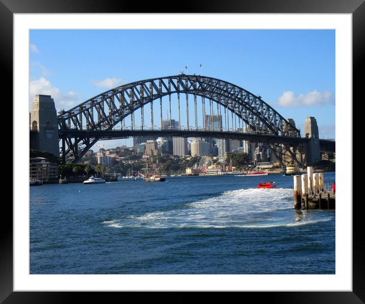   Sydney Harbour Bridge NSW Australia              Framed Mounted Print by David Worthington