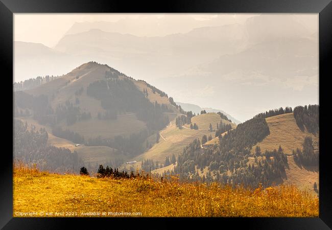 Outdoor mountain Framed Print by Kat Arul