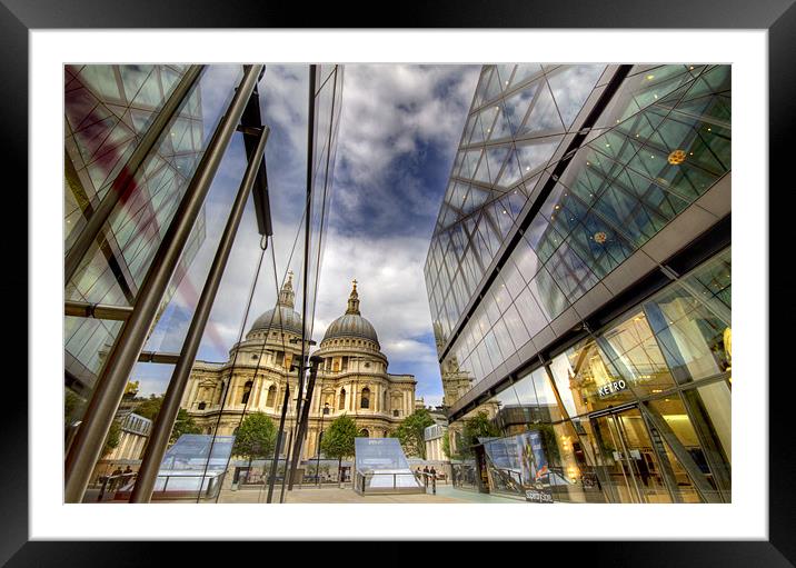St Pauls Reflections Framed Mounted Print by Jason Carter