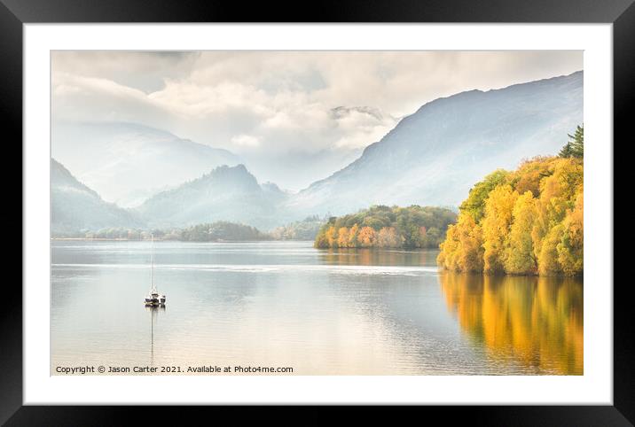 Derwent Water Autumn Framed Mounted Print by Jason Carter