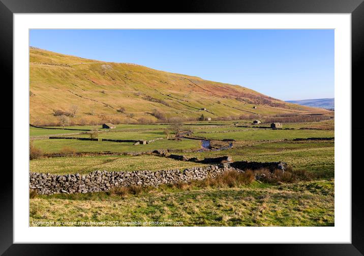 Cotterdale, Yorkshire Dales National Park Framed Mounted Print by Louise Heusinkveld