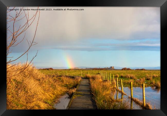 South Walney Nature Reserve, Cumbria Framed Print by Louise Heusinkveld