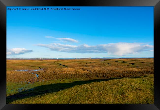 South Walney Nature Reserve, Cumbria Framed Print by Louise Heusinkveld