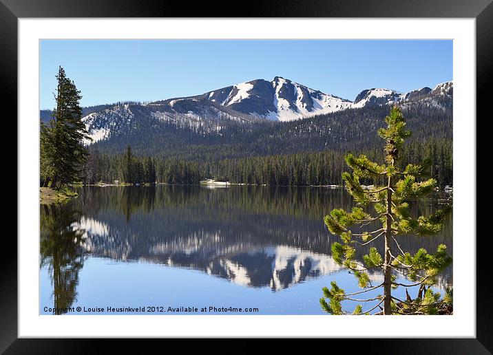 Sylvan Lake, Yellowstone National Park Framed Mounted Print by Louise Heusinkveld