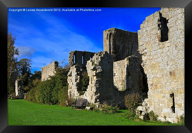 Jervaulx Abbey ruins, Yorkshire Dales Framed Print by Louise Heusinkveld