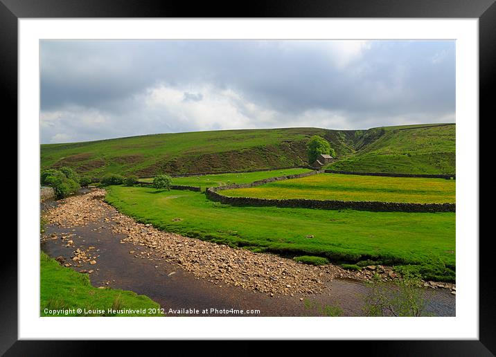 Swaledale, Yorkshire Dales Framed Mounted Print by Louise Heusinkveld