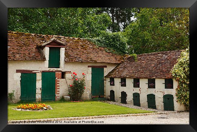 La Pillebourdiere, historic farm in France Framed Print by Louise Heusinkveld