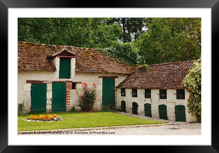 La Pillebourdiere, historic farm in France Framed Mounted Print by Louise Heusinkveld