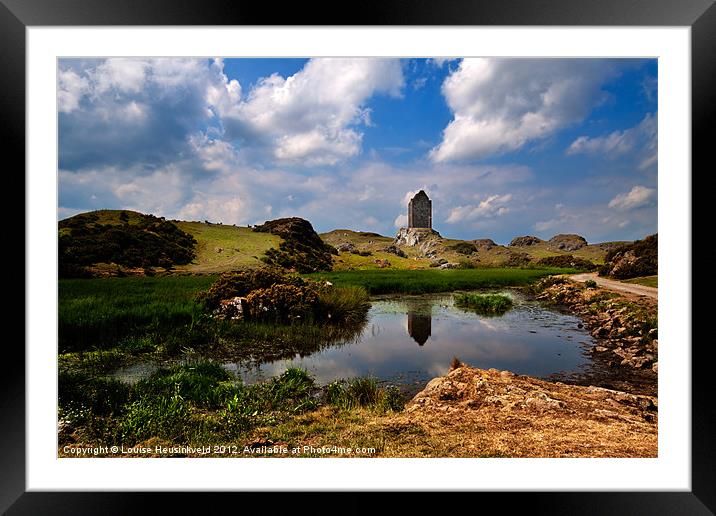Smailholm Tower, Scotland Framed Mounted Print by Louise Heusinkveld