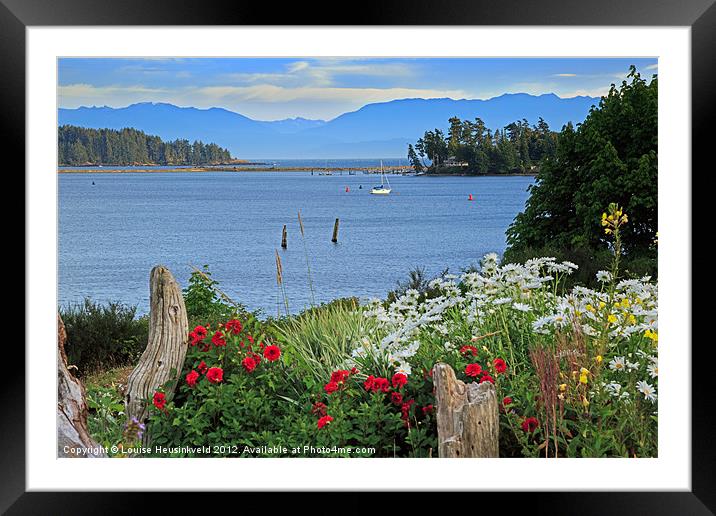 The Harbour at Sooke Framed Mounted Print by Louise Heusinkveld