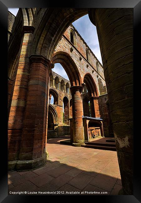 Interior of Lanercost Priory, Cumbria Framed Print by Louise Heusinkveld