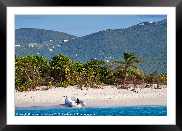 Caribbean Moment Framed Mounted Print by Louise Heusinkveld