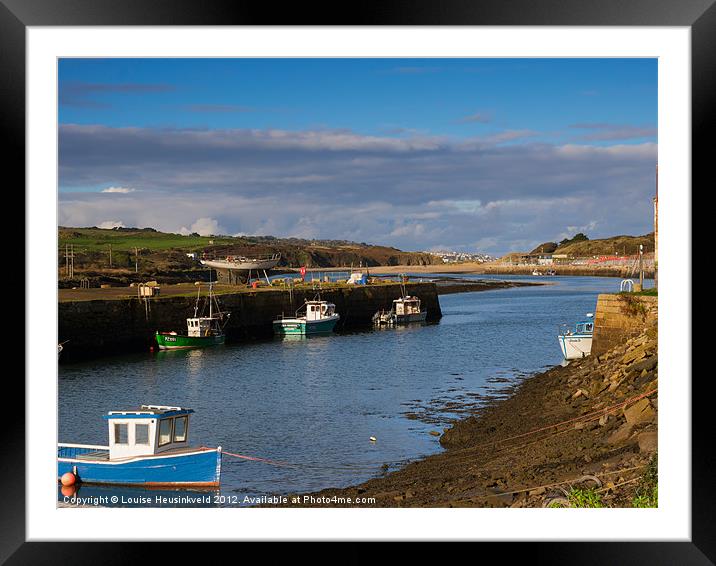 Hayle Estuary and Harbour Framed Mounted Print by Louise Heusinkveld