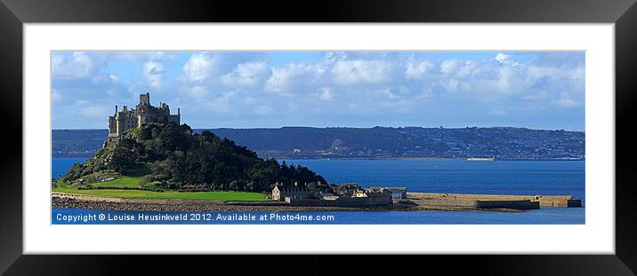 St Michaels Mount, Cornwall Framed Mounted Print by Louise Heusinkveld