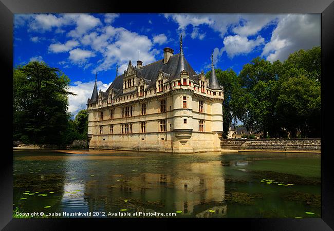 Chateau of Azay-le-Rideau, France Framed Print by Louise Heusinkveld