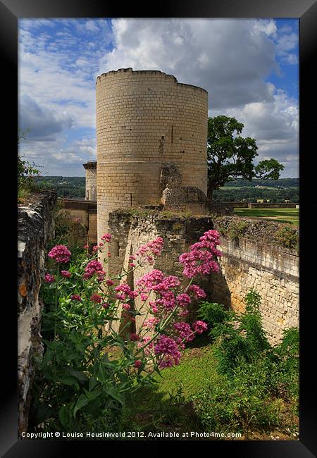 Tour du Coudray, Chateau Chinon, Loire Valley Framed Print by Louise Heusinkveld