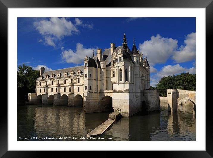 Chateau Chenonceau, Loire Valley, France Framed Mounted Print by Louise Heusinkveld