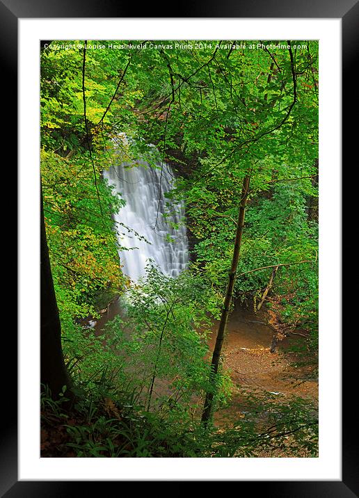Falling Foss, North York Moors National Park Framed Mounted Print by Louise Heusinkveld