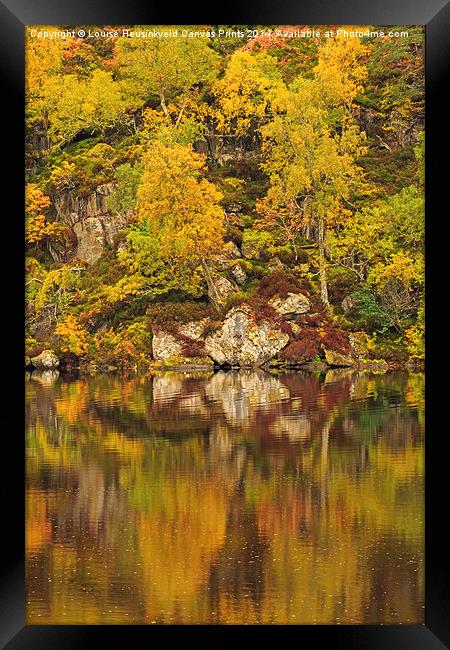 Reflections of Autumn Framed Print by Louise Heusinkveld