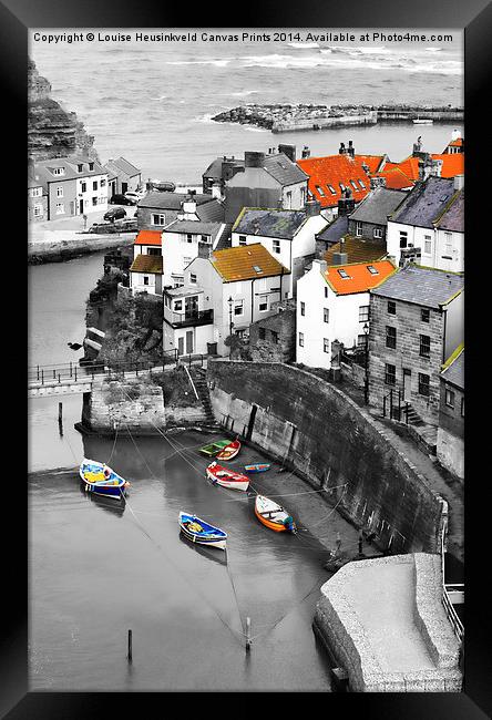 Staithes Framed Print by Louise Heusinkveld