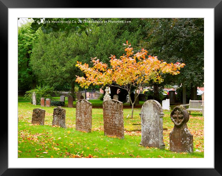 Graveyard, Church of the Holy Trinity, Stratford-u Framed Mounted Print by Louise Heusinkveld