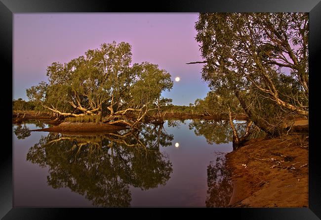 Moon Rising Framed Print by Stephen  Nicholson