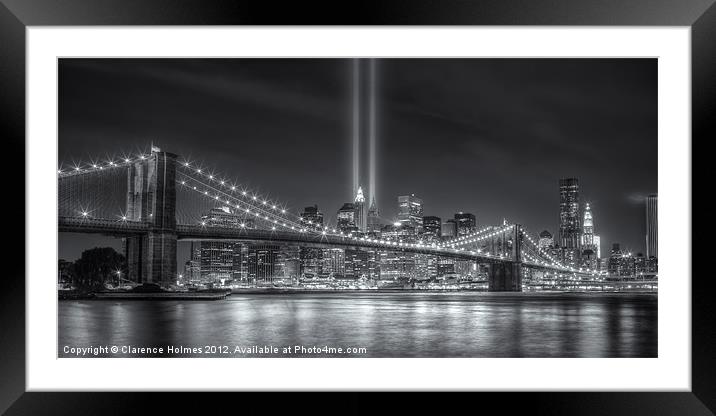 Tribute in Light VI Framed Mounted Print by Clarence Holmes