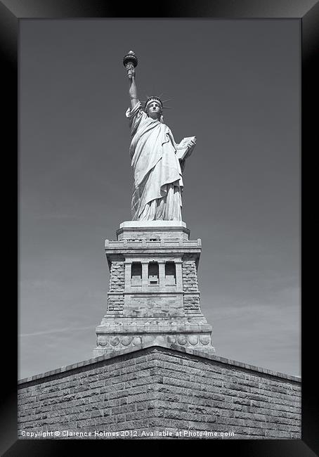 Statue of Liberty III Framed Print by Clarence Holmes