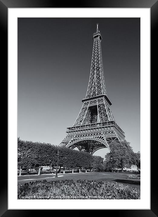Eiffel Tower in Spring III Framed Mounted Print by Clarence Holmes